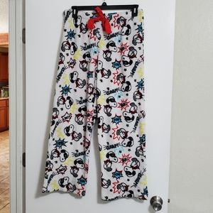 Fuzzy Snoopy Pajama Pants - Large